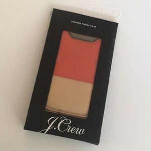 J Crew leather phone case